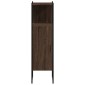 vidaXL Ντουλάπι Μπάνιου Καφέ Δρυς 33x33x120,5 εκ. Επεξεργ. Ξύλο