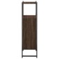 vidaXL Ντουλάπι Μπάνιου Καφέ Δρυς 33x33x120,5 εκ. Επεξεργ. Ξύλο