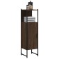 vidaXL Ντουλάπι Μπάνιου Καφέ Δρυς 33x33x120,5 εκ. Επεξεργ. Ξύλο