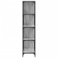 vidaXL Βιβλιοθήκη Σκάλα 4 Ράφια Γκρι Sonoma 139x33,5x149 εκ Επεξ. Ξύλο