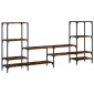 vidaXL Έπιπλο Τηλεόρασης Καπνιστή Δρυς 206,5x28,5x95 εκ. Επεξ. Ξύλο