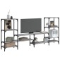 vidaXL Έπιπλο Τηλεόρασης Γκρι Sonoma 206,5x28,5x95 εκ. από Επεξ. Ξύλο