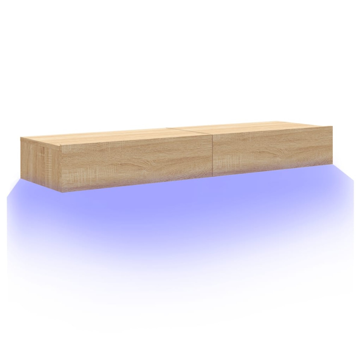 vidaXL Έπιπλα Τηλεόρασης με LED 2 τεμ. Sonoma Δρυς 60x35x15,5 εκ.