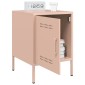 vidaXL Κομοδίνο Ροζ 36x39x50,5 εκ. από Χάλυβα