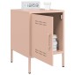 vidaXL Κομοδίνα 2 τεμ. Ροζ 36x39x50,5 εκ. από Χάλυβα