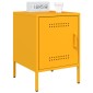 vidaXL Κομοδίνο Μουσταρδί 36x39x50,5 εκ. από Χάλυβα