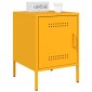vidaXL Κομοδίνα 2 τεμ. Μουσταρδί 36x39x50,5 εκ. από Χάλυβα