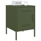 vidaXL Κομοδίνα 2 τεμ. Πράσινο Λαδί 36x39x50,5 εκ. από Χάλυβα