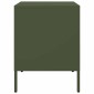 vidaXL Κομοδίνα 2 τεμ. Πράσινο Λαδί 36x39x50,5 εκ. από Χάλυβα
