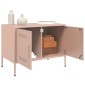 vidaXL Έπιπλα Τηλεόρασης 2 τεμ. Ροζ 68x39x50,5 εκ. από Χάλυβα