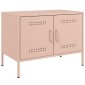 vidaXL Έπιπλα Τηλεόρασης 2 τεμ. Ροζ 68x39x50,5 εκ. από Χάλυβα