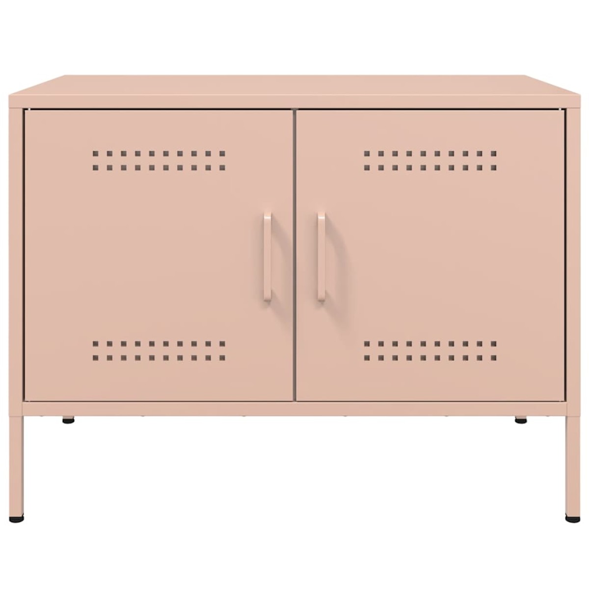 vidaXL Έπιπλα Τηλεόρασης 2 τεμ. Ροζ 68x39x50,5 εκ. από Χάλυβα
