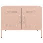 vidaXL Έπιπλα Τηλεόρασης 2 τεμ. Ροζ 68x39x50,5 εκ. από Χάλυβα