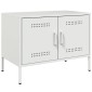 vidaXL Έπιπλο Τηλεόρασης Λευκό 68x39x50,5 εκ. από Χάλυβα