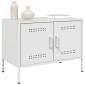 vidaXL Έπιπλο Τηλεόρασης Λευκό 68x39x50,5 εκ. από Χάλυβα