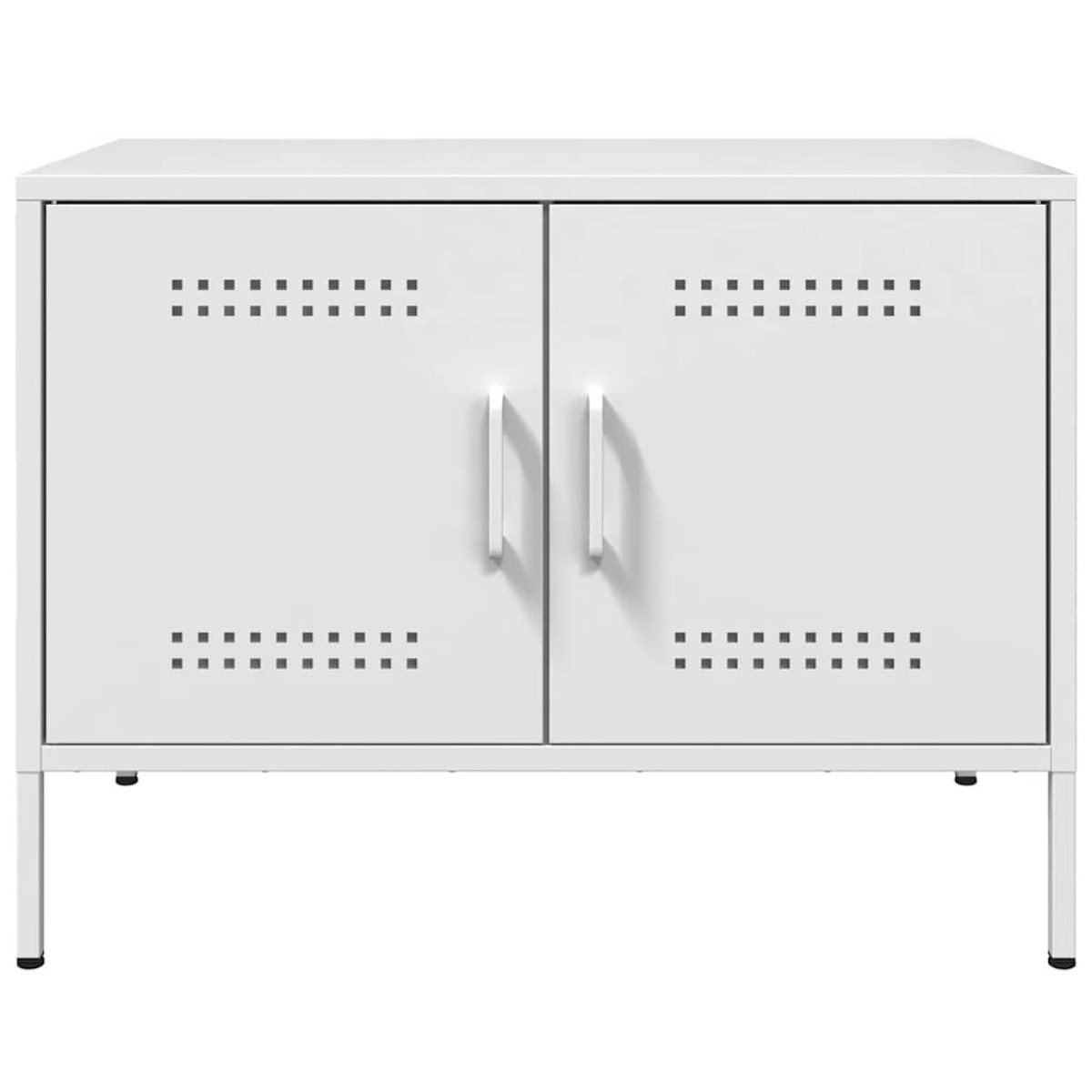 vidaXL Έπιπλο Τηλεόρασης Λευκό 68x39x50,5 εκ. από Χάλυβα