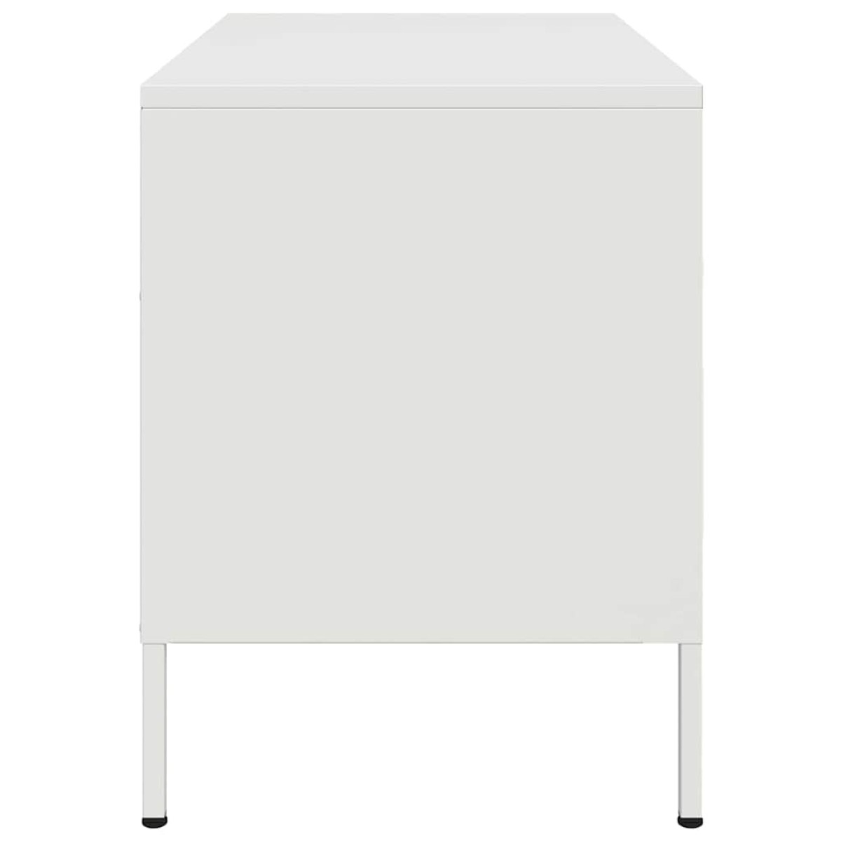 vidaXL Έπιπλο Τηλεόρασης Λευκό 68x39x50,5 εκ. από Χάλυβα