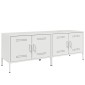 vidaXL Έπιπλα Τηλεόρασης 2 τεμ. Λευκό 68x39x50,5 εκ. από Χάλυβα