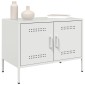 vidaXL Έπιπλα Τηλεόρασης 2 τεμ. Λευκό 68x39x50,5 εκ. από Χάλυβα