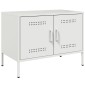 vidaXL Έπιπλα Τηλεόρασης 2 τεμ. Λευκό 68x39x50,5 εκ. από Χάλυβα
