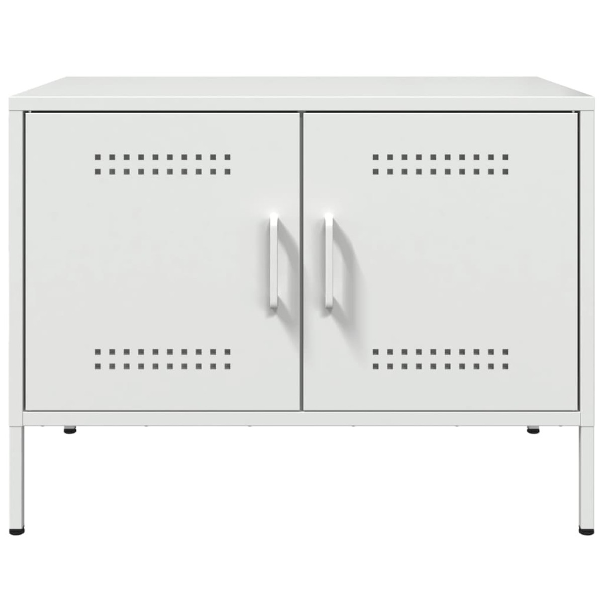 vidaXL Έπιπλα Τηλεόρασης 2 τεμ. Λευκό 68x39x50,5 εκ. από Χάλυβα
