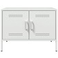 vidaXL Έπιπλα Τηλεόρασης 2 τεμ. Λευκό 68x39x50,5 εκ. από Χάλυβα
