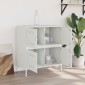 vidaXL Μπουφές Λευκός 68x39x79 εκ. από Ατσάλι