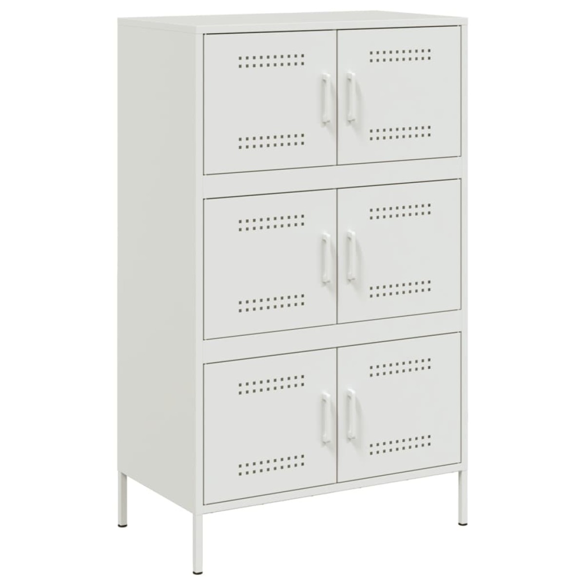 vidaXL Ντουλάπι Λευκό 68x39x113 εκ. από Ατσάλι