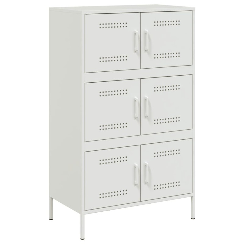 vidaXL Ντουλάπι Λευκό 68x39x113 εκ. από Ατσάλι