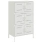 vidaXL Ντουλάπι Λευκό 68x39x113 εκ. από Ατσάλι