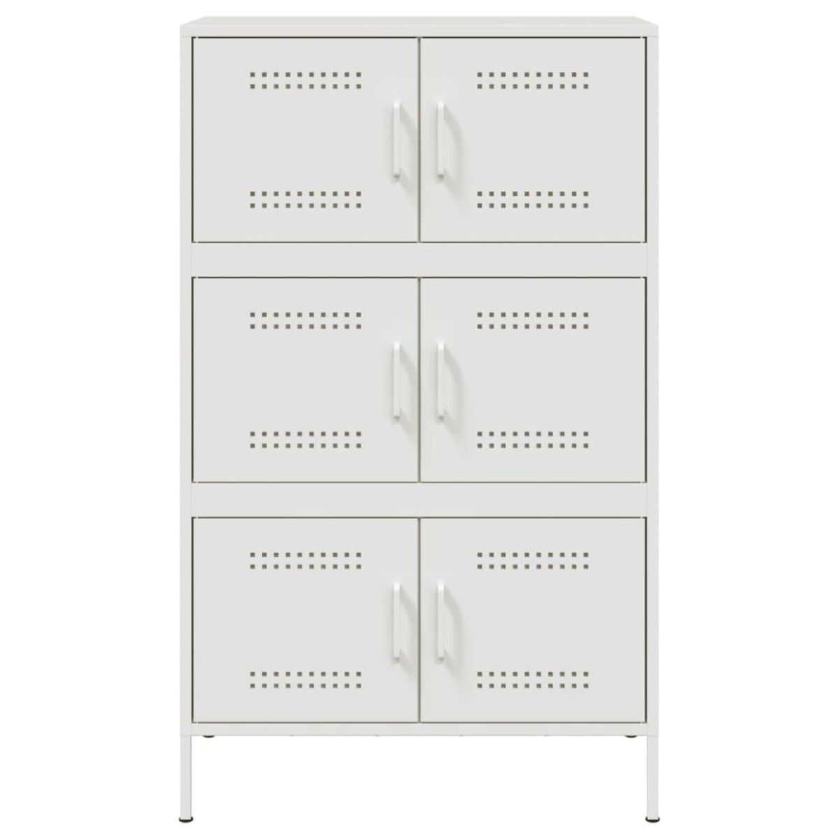 vidaXL Ντουλάπι Λευκό 68x39x113 εκ. από Ατσάλι