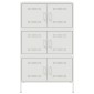 vidaXL Ντουλάπι Λευκό 68x39x113 εκ. από Ατσάλι