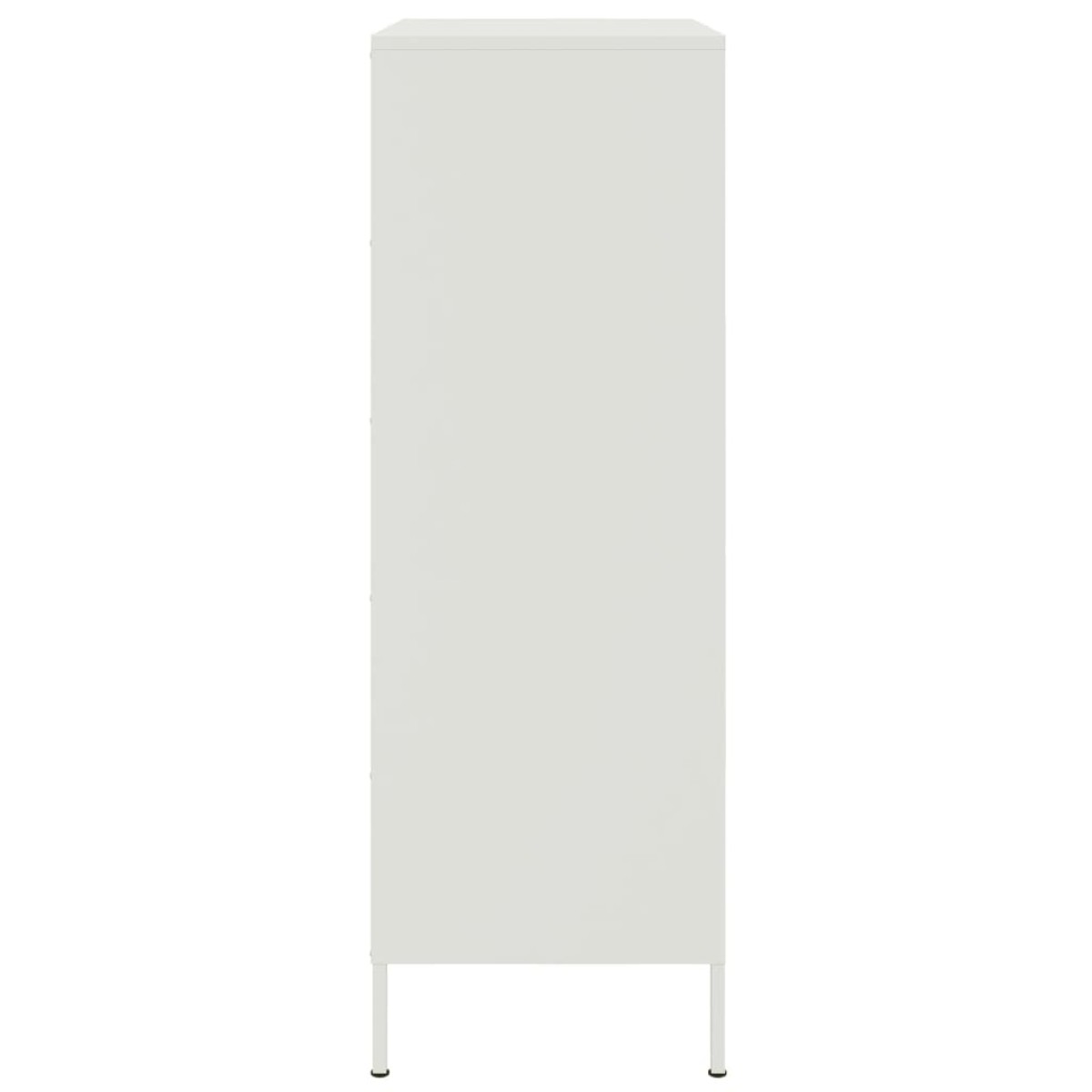 vidaXL Ντουλάπι Λευκό 68x39x113 εκ. από Ατσάλι