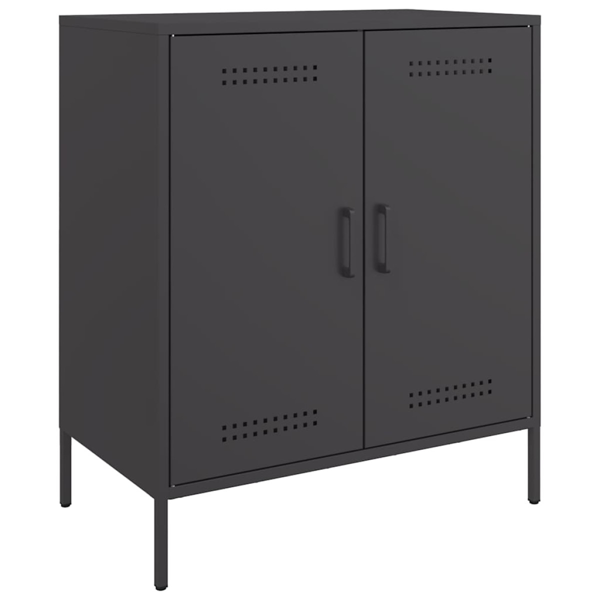vidaXL Ντουλάπι Μαύρο 68x39x79 εκ. από Ατσάλι