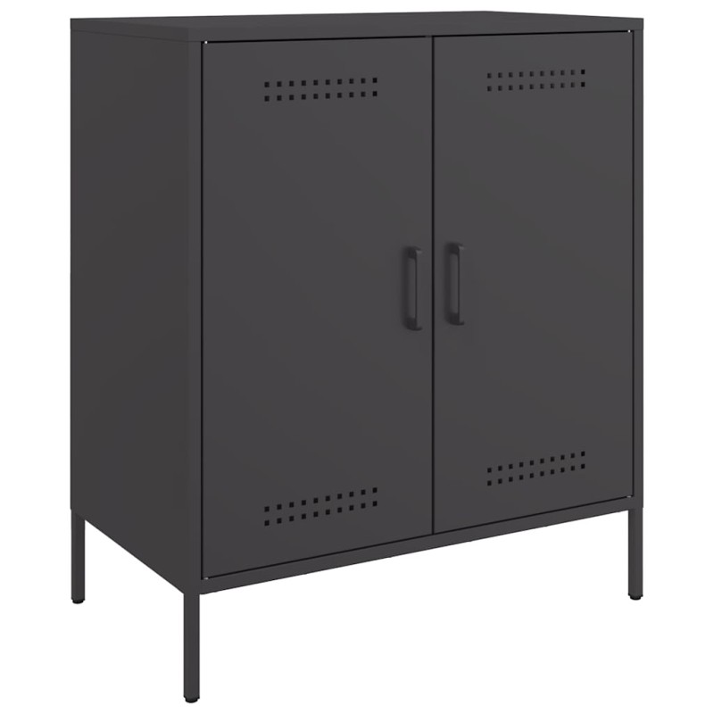 vidaXL Ντουλάπι Μαύρο 68x39x79 εκ. από Ατσάλι