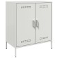 vidaXL Μπουφές Λευκός 68x39x79 εκ. από Ατσάλι