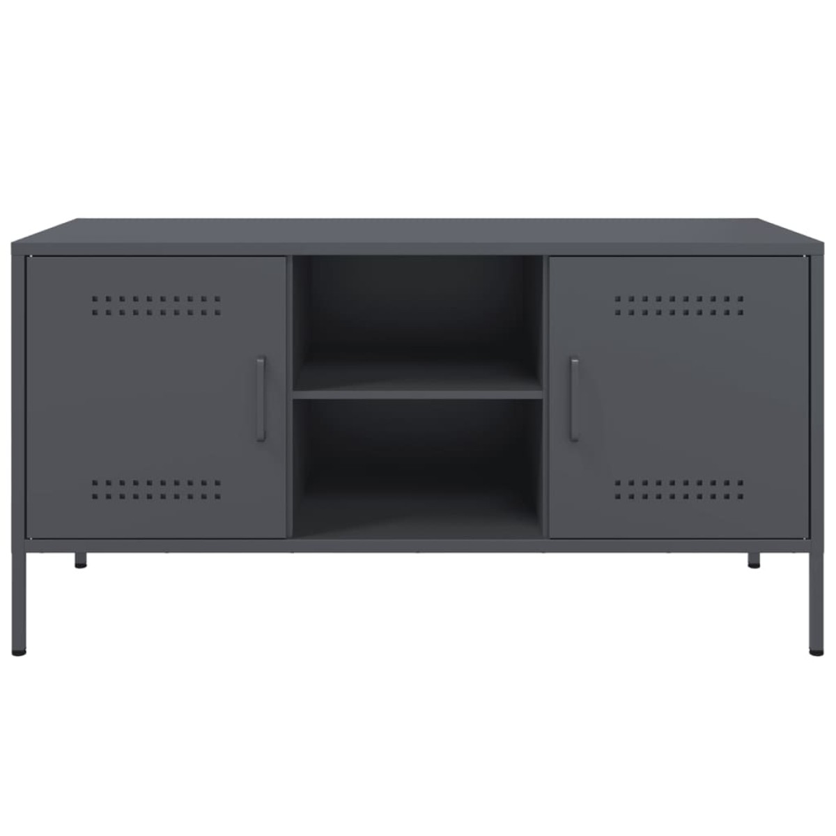 vidaXL Έπιπλο Τηλεόρασης Ανθρακί 100,5x39x50,5 εκ. από Ατσάλι