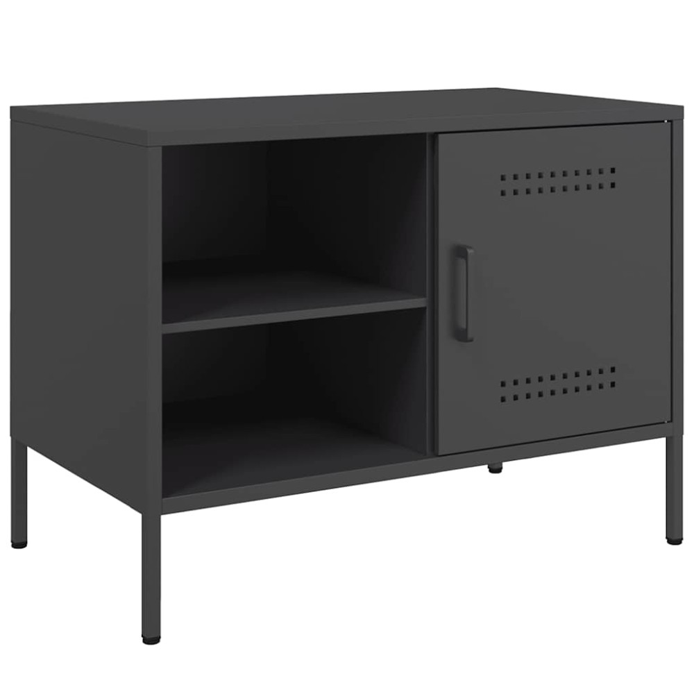 vidaXL Έπιπλο Τηλεόρασης Μαύρο 68x39x50,5 εκ. Ατσάλινο