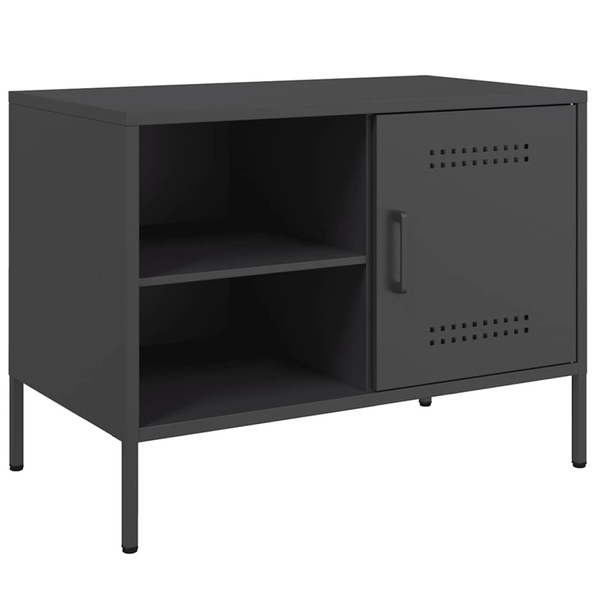 vidaXL Έπιπλο Τηλεόρασης Μαύρο 68x39x50,5 εκ. Ατσάλινο