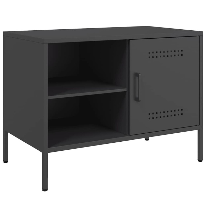 vidaXL Έπιπλο Τηλεόρασης Μαύρο 68x39x50,5 εκ. Ατσάλινο