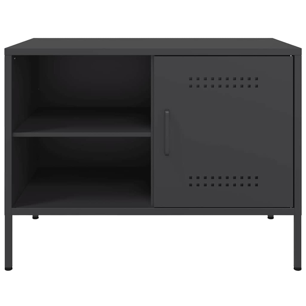 vidaXL Έπιπλο Τηλεόρασης Μαύρο 68x39x50,5 εκ. Ατσάλινο