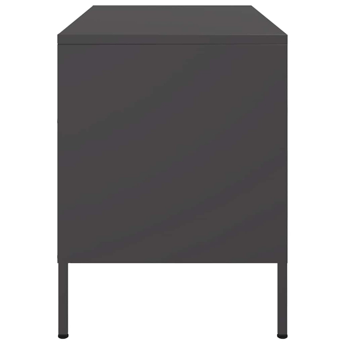 vidaXL Έπιπλο Τηλεόρασης Μαύρο 68x39x50,5 εκ. Ατσάλινο