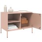 vidaXL Έπιπλα Τηλεόρασης 2 τεμ. Ροζ 68x39x50,5 εκ. από Χάλυβα