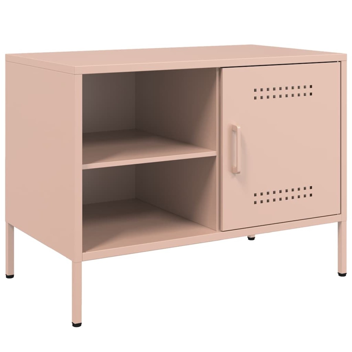 vidaXL Έπιπλα Τηλεόρασης 2 τεμ. Ροζ 68x39x50,5 εκ. από Χάλυβα