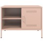 vidaXL Έπιπλα Τηλεόρασης 2 τεμ. Ροζ 68x39x50,5 εκ. από Χάλυβα