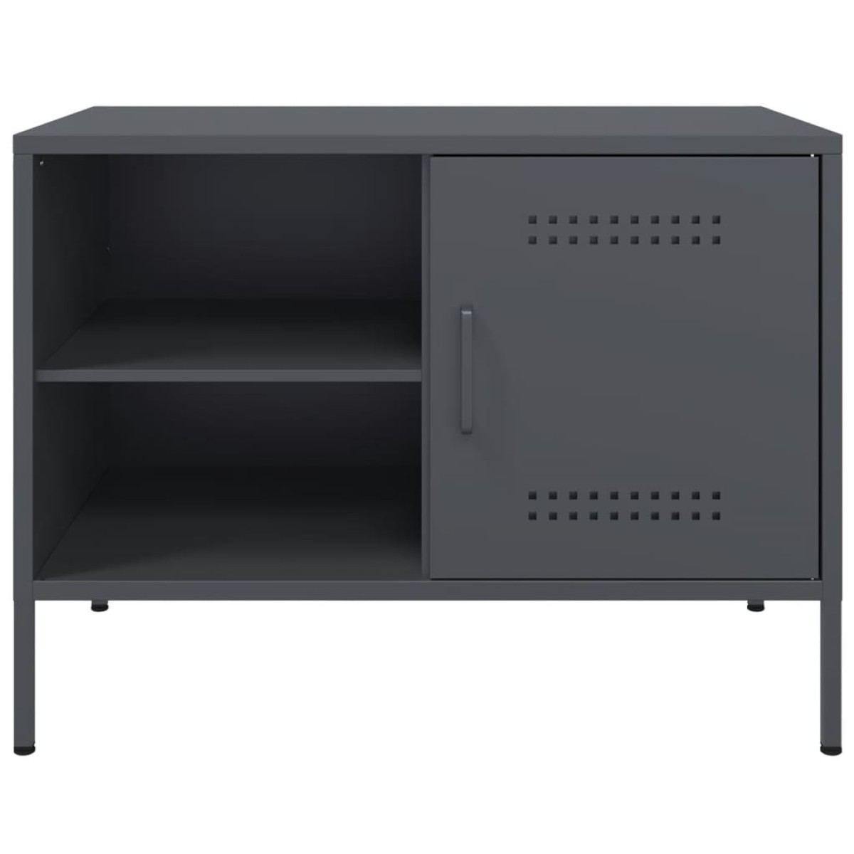 vidaXL Έπιπλο Τηλεόρασης Ανθρακί 68x39x50,5 εκ. από Χάλυβα