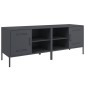 vidaXL Έπιπλα Τηλεόρασης 2 τεμ. Ανθρακί 68x39x50,5 εκ. από Χάλυβα