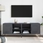 vidaXL Έπιπλα Τηλεόρασης 2 τεμ. Ανθρακί 68x39x50,5 εκ. από Χάλυβα