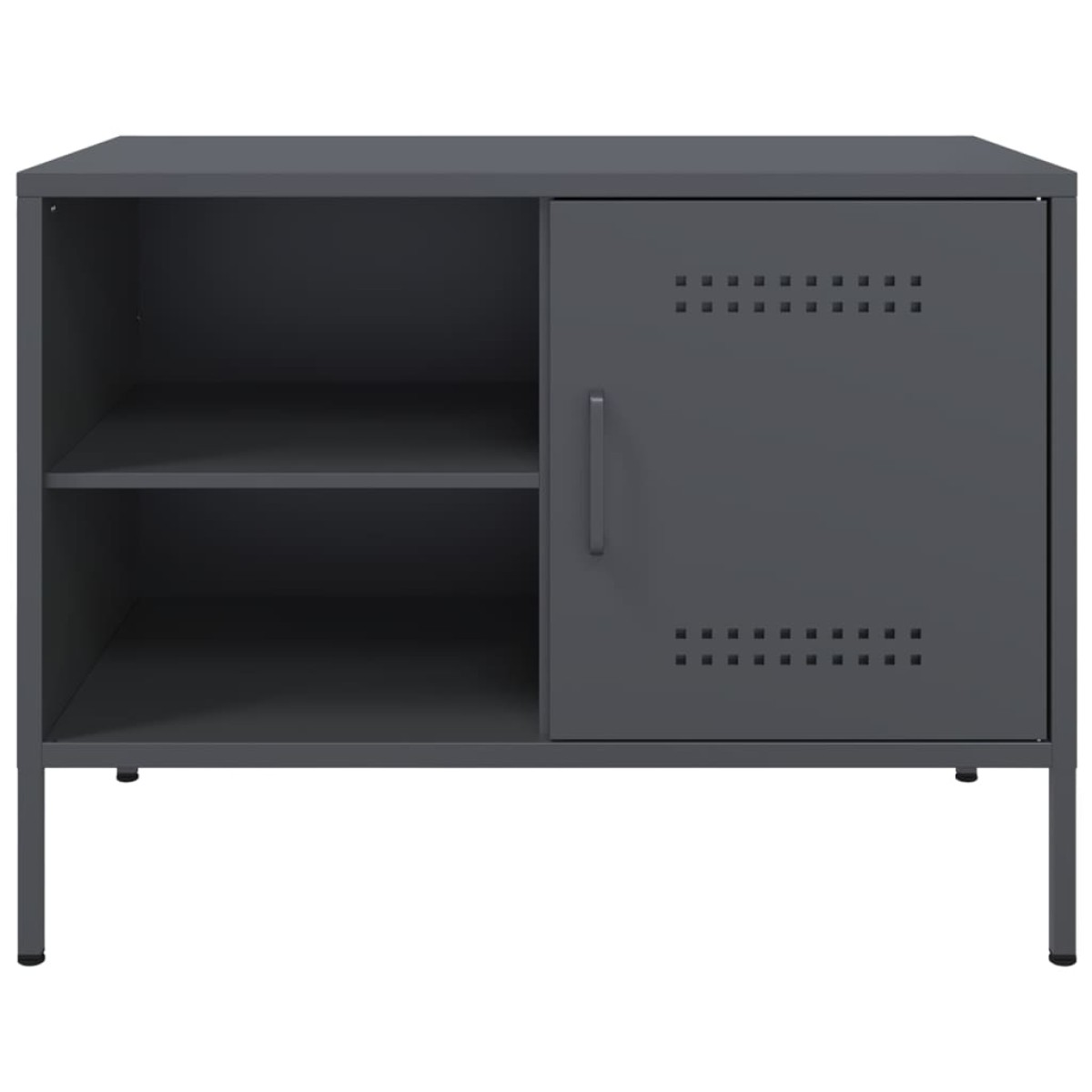 vidaXL Έπιπλα Τηλεόρασης 2 τεμ. Ανθρακί 68x39x50,5 εκ. από Χάλυβα