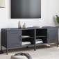 vidaXL Έπιπλα Τηλεόρασης 2 τεμ. Ανθρακί 68x39x50,5 εκ. από Χάλυβα